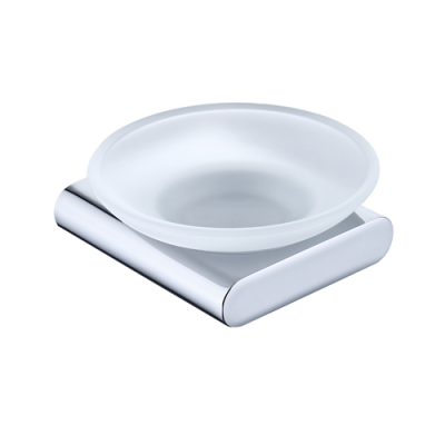 chrome finish soap dish