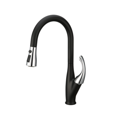 Pull down kitchen sink faucet