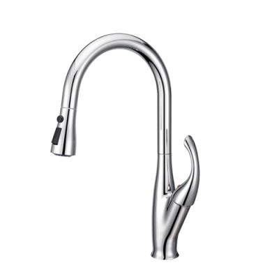 Pull down kitchen sink faucet