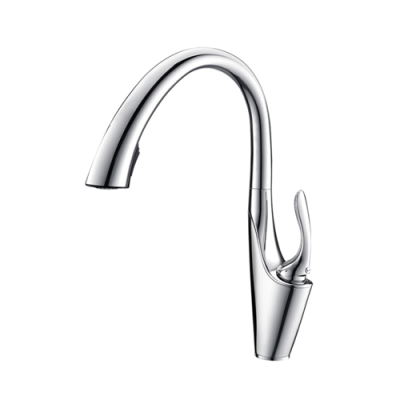 Pull down kitchen sink faucet