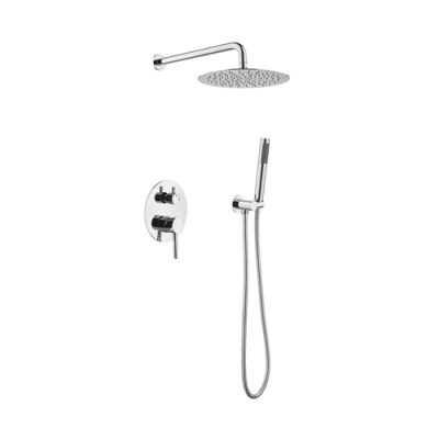 Concealed shower mixer system