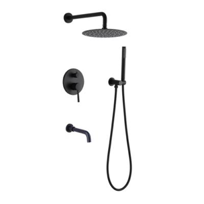 Concealed shower mixer system