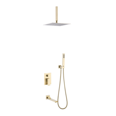 Concealed shower mixer system