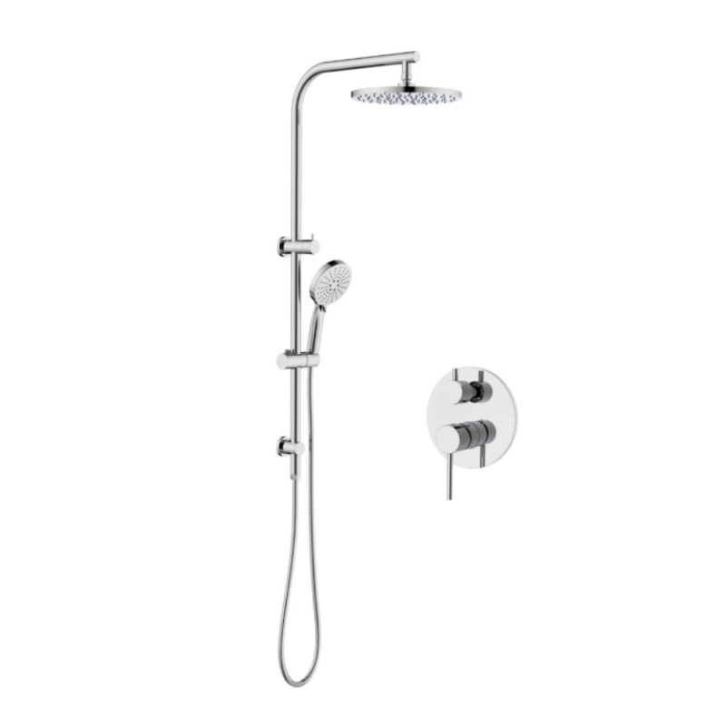 Concealed shower mixer system
